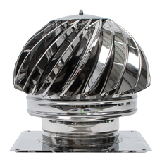 ВЪРТЯЩА ШАПКА С ПЛАНКА ИНОКС 250/250MM KAMININOX ВЪРТЯЩА ШАПКА С ПЛАНКА ИНОКС 250/250MM KAMININOX