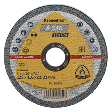 ДИСК ЗА РЯЗАНЕ НА МЕТАЛ KLINGSPOR 125x1.6x22.23 ДИСК ЗА РЯЗАНЕ НА МЕТАЛ KLINGSPOR 125x1.6x22.23