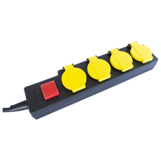 Разкл. 4 гн. 5м+ключ ДЗ IP44 чер KONEKTO Разкл. 4 гн. 5м+ключ ДЗ IP44 чер KONEKTO