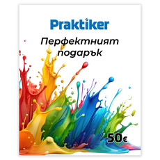 КАРТА ПОДАРЪК 50 EUR PRAKTIKER КАРТА ПОДАРЪК 50 EUR PRAKTIKER