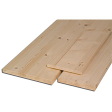 Glued wood panels