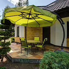 Umbrellas, sunshades and tents