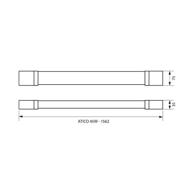 LED ЛИНЕЙНО ТЯЛО IP65 45W 150CM ATICO LED ЛИНЕЙНО ТЯЛО IP65 45W 150CM ATICO