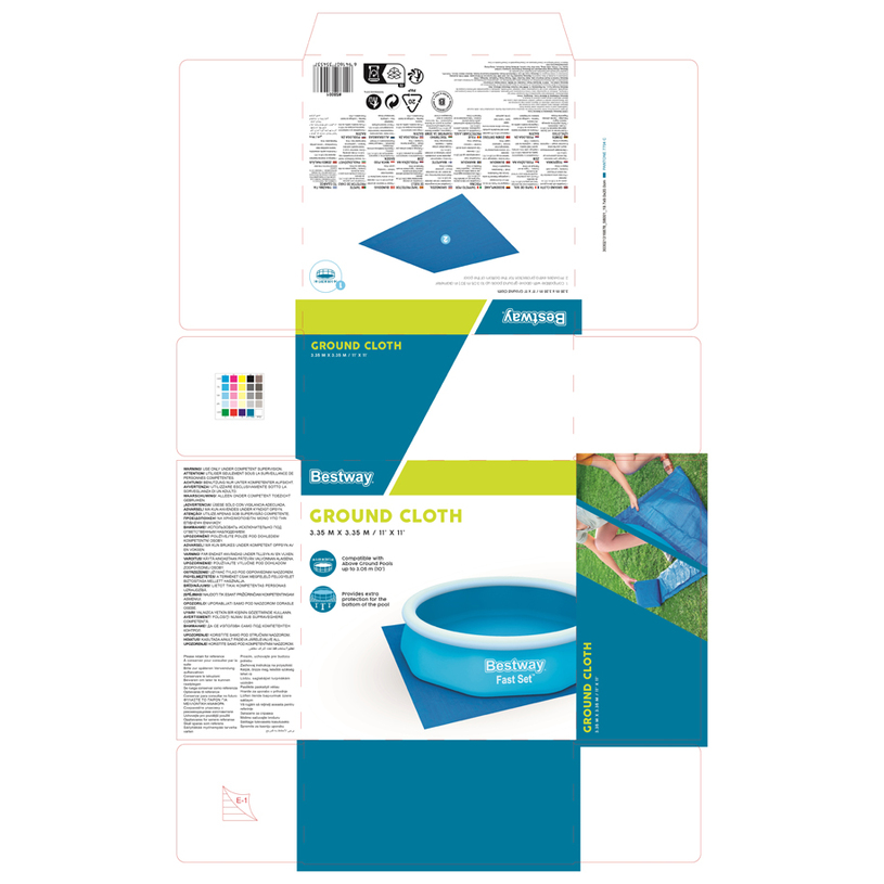 ПОДЛОЖКА ЗА БАСЕЙН 335x335 BESTW 58001 ПОДЛОЖКА ЗА БАСЕЙН 335x335 BESTW 58001