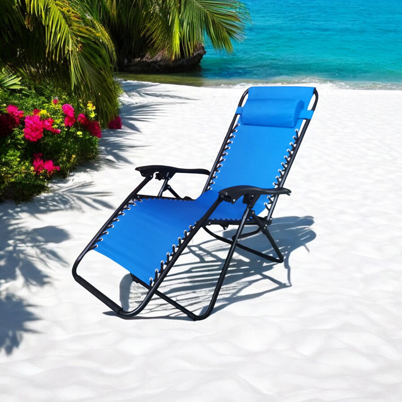 ШЕЗЛОНГ ZERO GRAVITY СИН HD-3492 ШЕЗЛОНГ ZERO GRAVITY СИН HD-3492