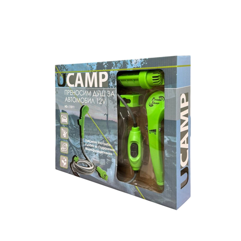 ПОРТАТИВЕН КЪМПИНГ ДУШ 12V ПОРТАТИВЕН КЪМПИНГ ДУШ 12V