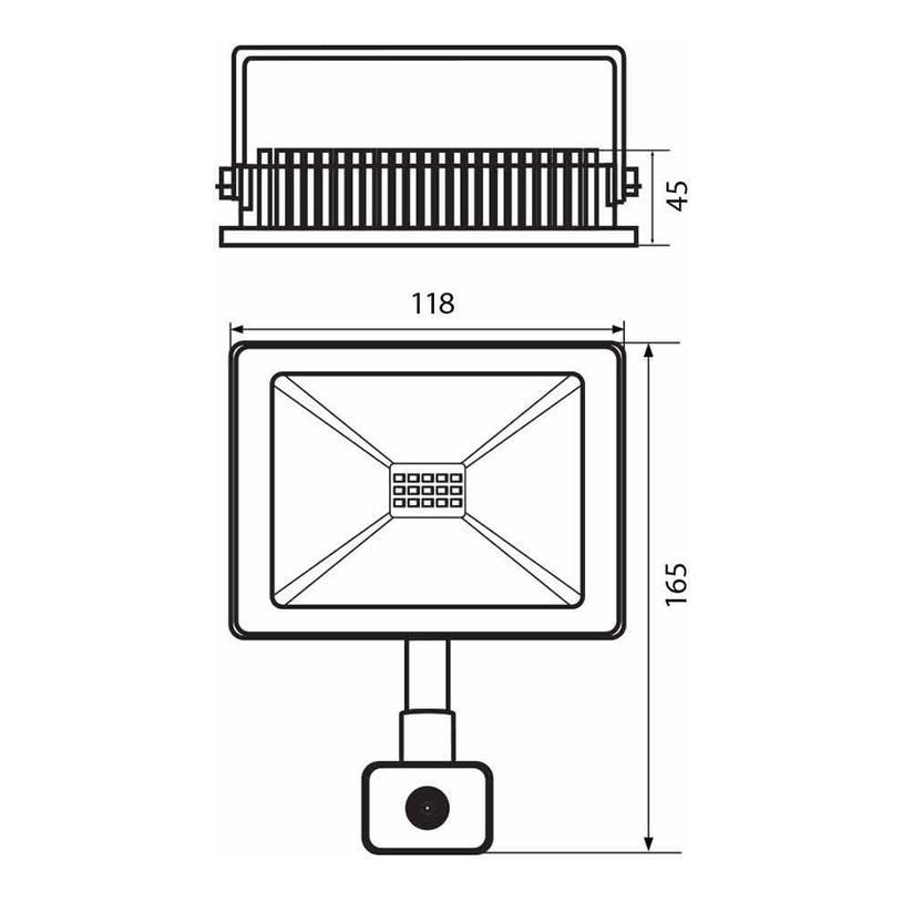 LED ПРОЖЕКТОР 10W 64K 800LM IP44 СЕНЗОР LED ПРОЖЕКТОР 10W 64K 800LM IP44 СЕНЗОР