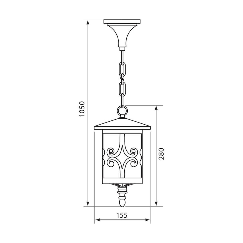 ГРАДИНСКИ ФЕНЕР ВИСЯЩ JARDIN IP44 КАФЕ ГРАДИНСКИ ФЕНЕР ВИСЯЩ JARDIN IP44 КАФЕ
