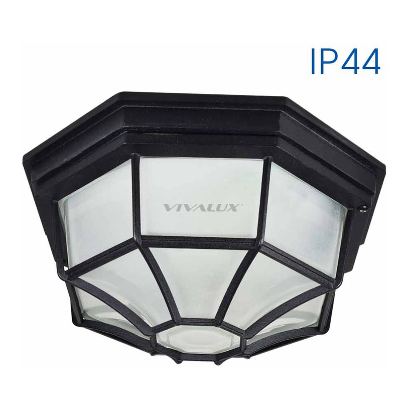 ПЛАФОН 1XE27 IP44 ЧЕРЕН BERLIN VIVALUX ПЛАФОН 1XE27 IP44 ЧЕРЕН BERLIN VIVALUX