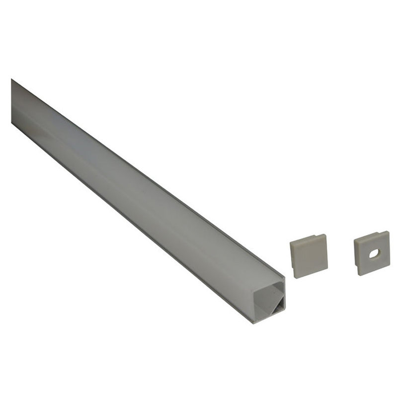 АЛ. ПРОФИЛ LED ЛЕНТА ЪГЛОВ КАПАК МАТ 1М АЛ. ПРОФИЛ LED ЛЕНТА ЪГЛОВ КАПАК МАТ 1М