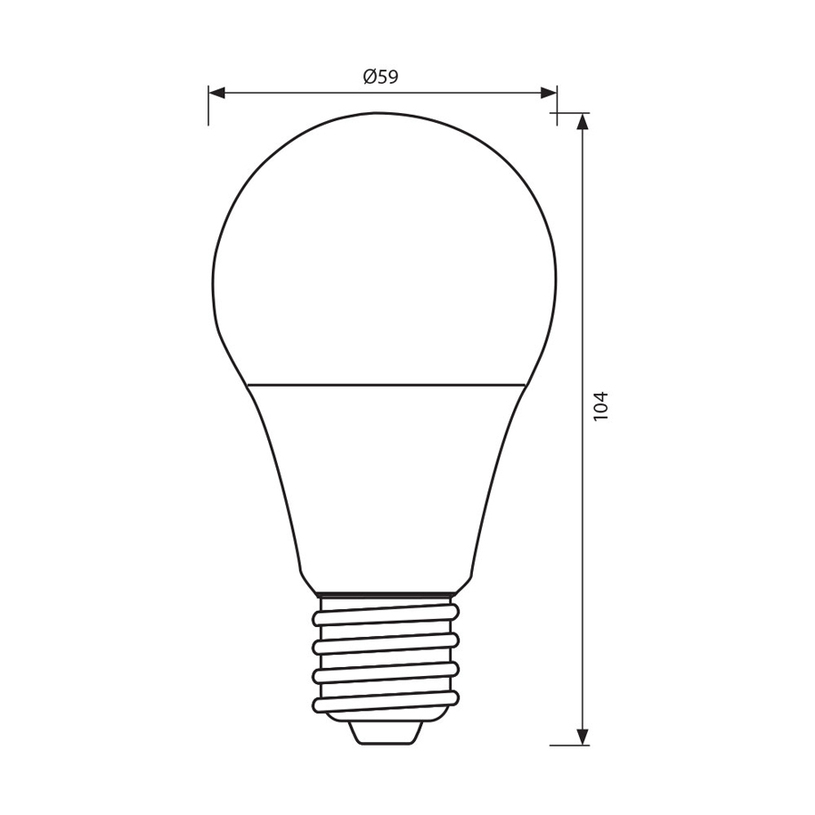 LED КР E27 9W 4K 806LM A60 VIVALUX LED КР E27 9W 4K 806LM A60 VIVALUX