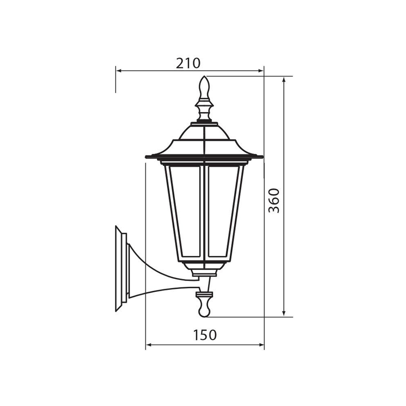 &ГРАДИНСКИ ФЕНЕР Д.НОСАЧ ЧЕРЕН E27 VIVA &ГРАДИНСКИ ФЕНЕР Д.НОСАЧ ЧЕРЕН E27 VIVA