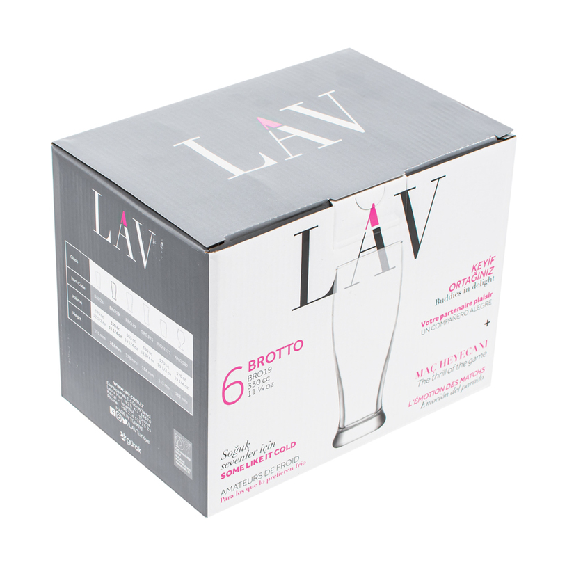 ЧАША ЗА БИРА 330 ML 6БР ЧАША ЗА БИРА 330 ML 6БР