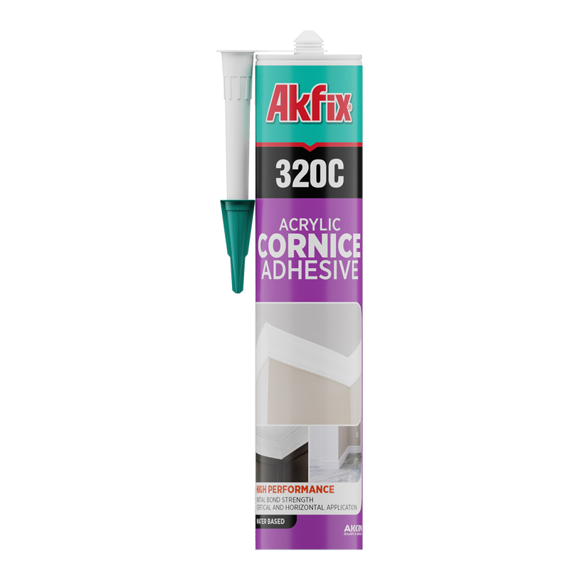 AKFIX МОНТАЖНО ЛЕПИЛО ЗА КОРНИЗИ 310 ML AKFIX МОНТАЖНО ЛЕПИЛО ЗА КОРНИЗИ 310 ML