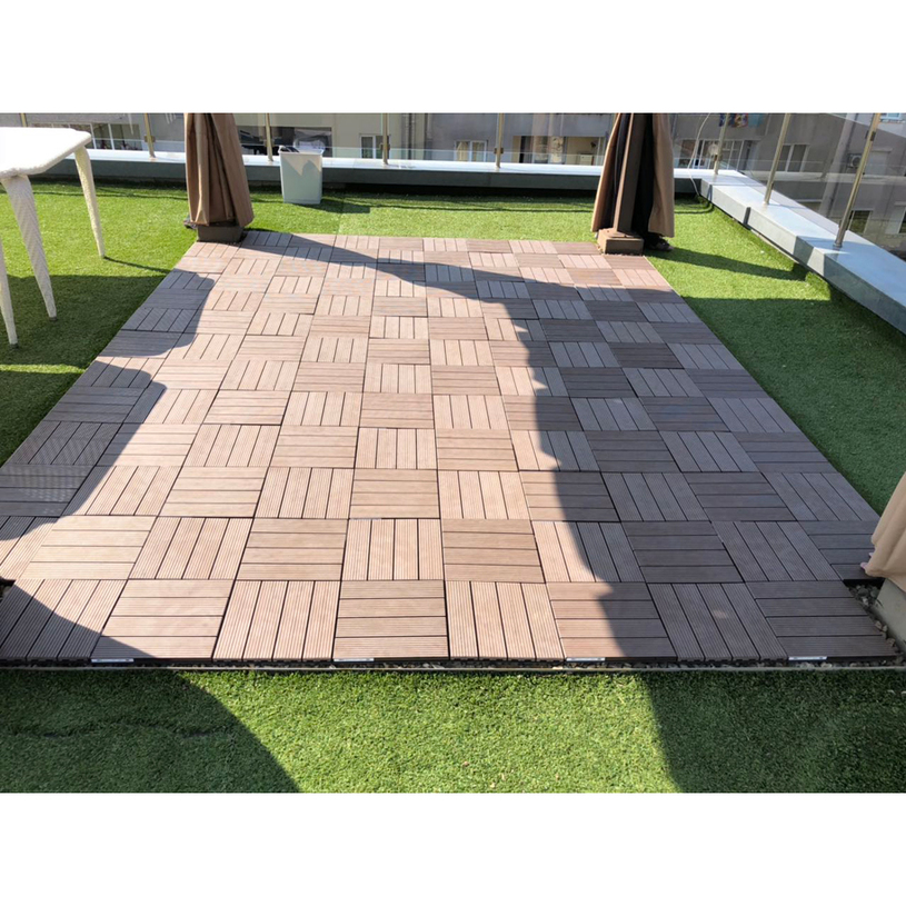 ДЕКИНГ ПЛОЧКА WPC 30X30CM ТИК ДЪРВО ДЕКИНГ ПЛОЧКА WPC 30X30CM ТИК ДЪРВО