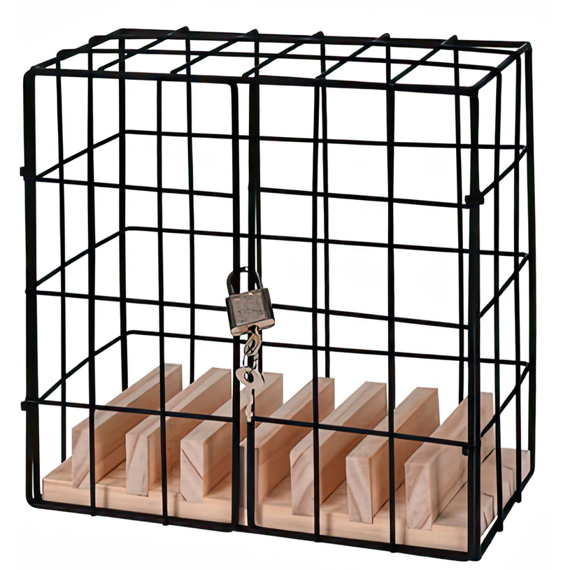 КЛЕТКА ЗА 6бр ТЕЛЕФОНИ 19х11х19cm КЛЕТКА ЗА 6бр ТЕЛЕФОНИ 19х11х19cm