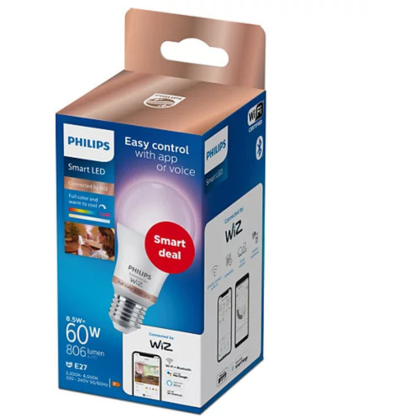 LED КРУШКА E27 8W 22-65K 806LM МАТ RBG LED КРУШКА E27 8W 22-65K 806LM МАТ RBG