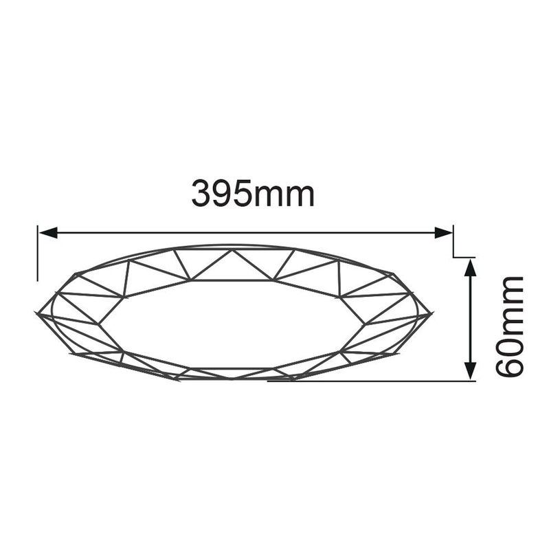 &LED ПЛАФОН JEWEL 36W Ф39.5 3-64K 2880LM &LED ПЛАФОН JEWEL 36W Ф39.5 3-64K 2880LM