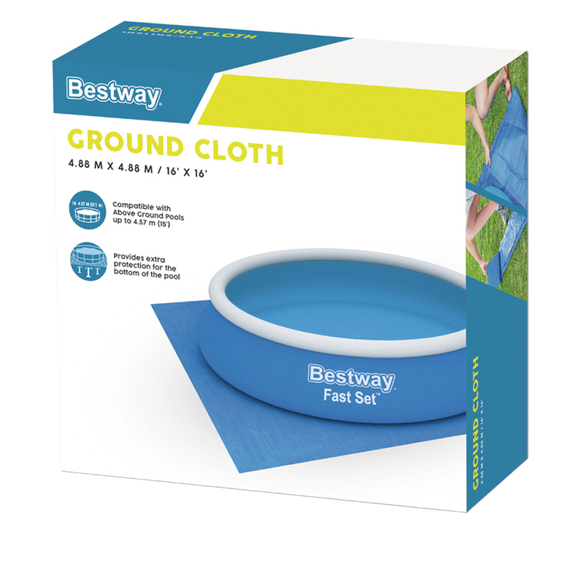 ПОДЛОЖКА ЗА БАСЕЙН 488x488cm BESTW 58003 ПОДЛОЖКА ЗА БАСЕЙН 488x488cm BESTW 58003