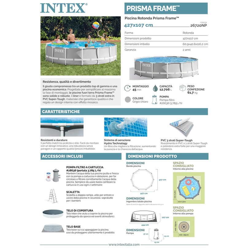 БАСЕЙН МЕТ РАМКА 427x107 26720NP PRI FR БАСЕЙН МЕТ РАМКА 427x107 26720NP PRI FR