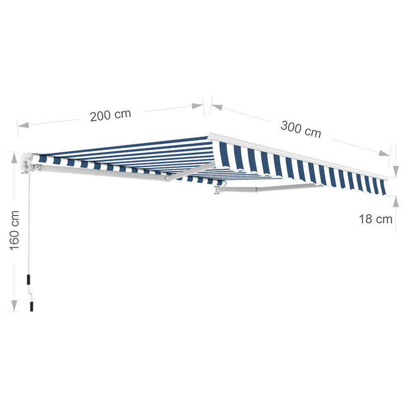 ТЕНТА 300x200cm, бяло/синьо ТЕНТА 300x200cm, бяло/синьо