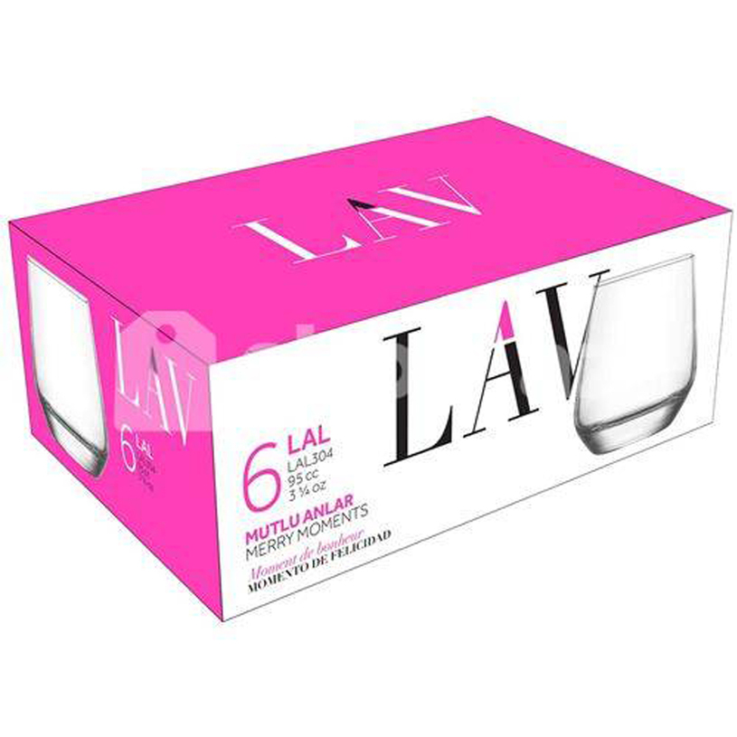 ЧАША ЗА РАКИЯ 95ML 6 БР LAL ЧАША ЗА РАКИЯ 95ML 6 БР LAL