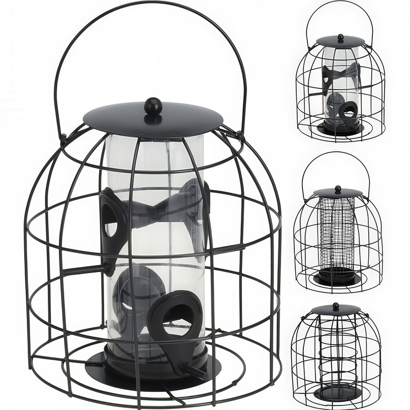 ХРАНИЛКА ЗА ПТИЦИ Ф16xH16.5cm МЕТАЛ ХРАНИЛКА ЗА ПТИЦИ Ф16xH16.5cm МЕТАЛ