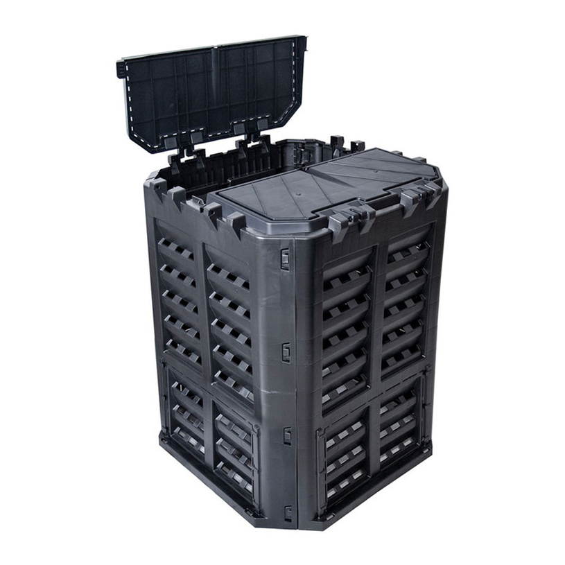 КОМПОСТЕР 360Л 69X69X84CM ЧЕРЕН КОМПОСТЕР 360Л 69X69X84CM ЧЕРЕН