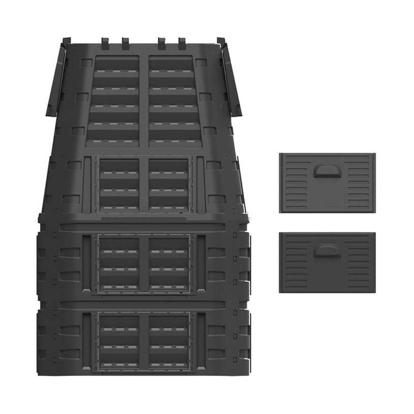 КОМПОСТЕР 1000Л 93.3X93.3X146CM ЧЕРЕН КОМПОСТЕР 1000Л 93.3X93.3X146CM ЧЕРЕН