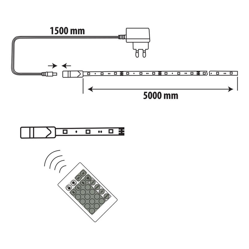 &КОМПЛЕКТ RGB ЛЕНТА 30/1 5m VIVALUX &КОМПЛЕКТ RGB ЛЕНТА 30/1 5m VIVALUX