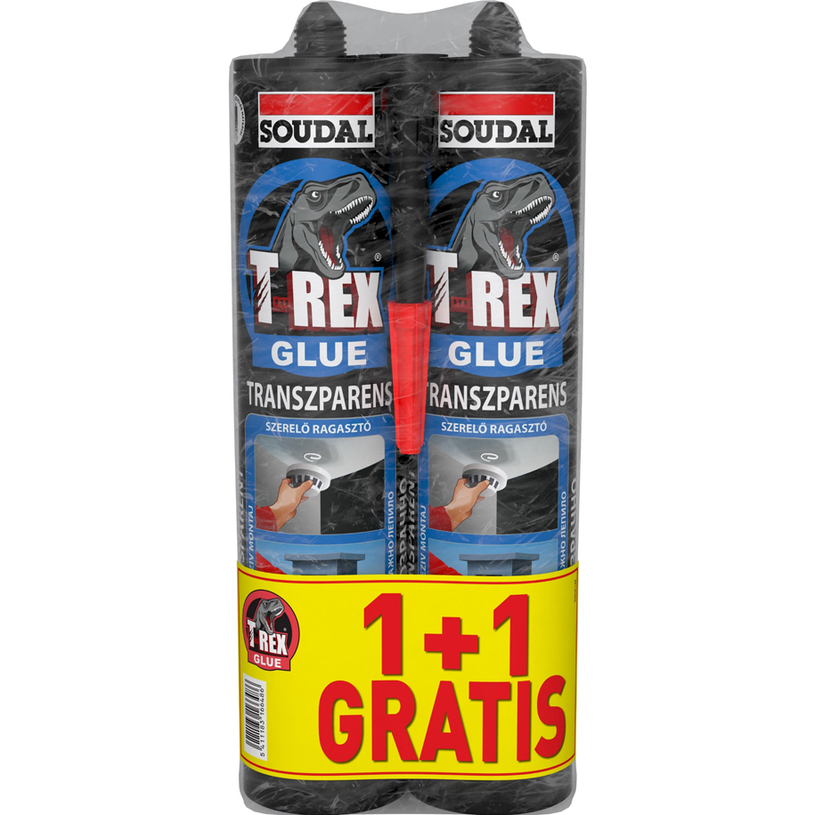 T-REX МОНТАЖНО ЛЕПИЛО ПРОЗРАЧНО 2 x 310g T-REX МОНТАЖНО ЛЕПИЛО ПРОЗРАЧНО 2 x 310g