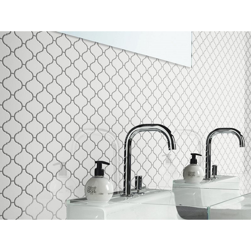 #МОЗАЙКА FLAME WHITE GLOSS 29.1X28 0.69 #МОЗАЙКА FLAME WHITE GLOSS 29.1X28 0.69