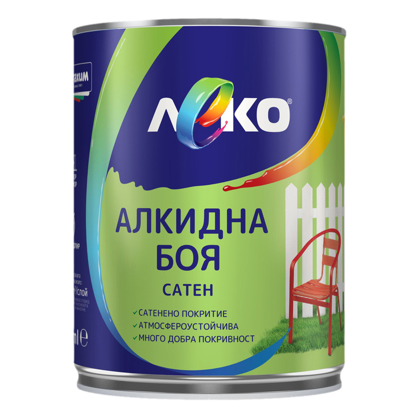 LEKO АЛКИДНА БОЯ САТЕН СВЕТЛОСИВ 650 ml LEKO АЛКИДНА БОЯ САТЕН СВЕТЛОСИВ 650 ml