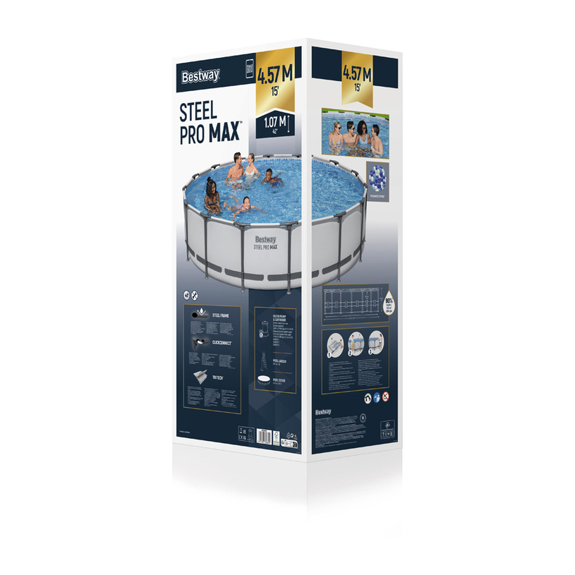 БАСЕЙН 457x107 ФИЛ BESTW 56488 STEEL БАСЕЙН 457x107 ФИЛ BESTW 56488 STEEL