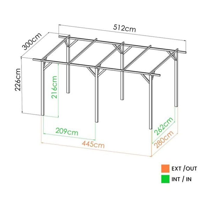 #НАВЕС ЗА АВТОМОБИЛ HENRI 230X300X512CM #НАВЕС ЗА АВТОМОБИЛ HENRI 230X300X512CM
