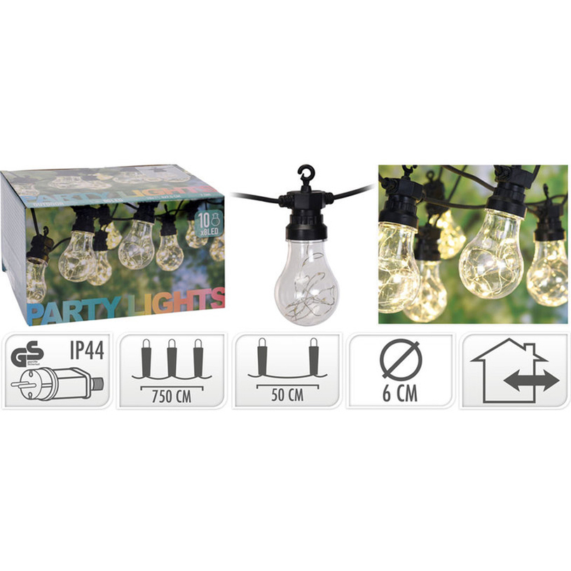 ГРАДИНСКИ LED ЛАМПИ 10бр, ф6cm топло ГРАДИНСКИ LED ЛАМПИ 10бр, ф6cm топло