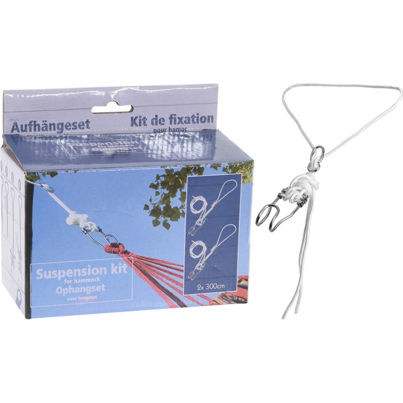 КОМПЛЕКТ ЗА ХАМАК 2 ВЪЖЕТА ф6mmx300cm КОМПЛЕКТ ЗА ХАМАК 2 ВЪЖЕТА ф6mmx300cm