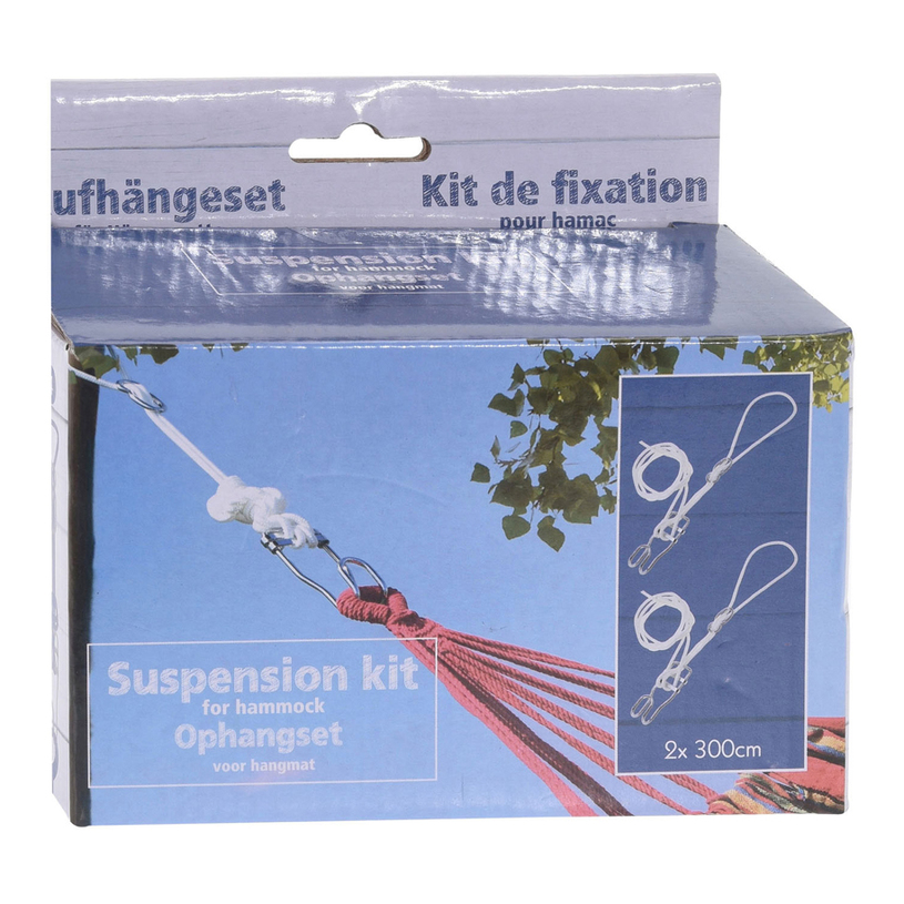 КОМПЛЕКТ ЗА ХАМАК 2 ВЪЖЕТА ф6mmx300cm КОМПЛЕКТ ЗА ХАМАК 2 ВЪЖЕТА ф6mmx300cm