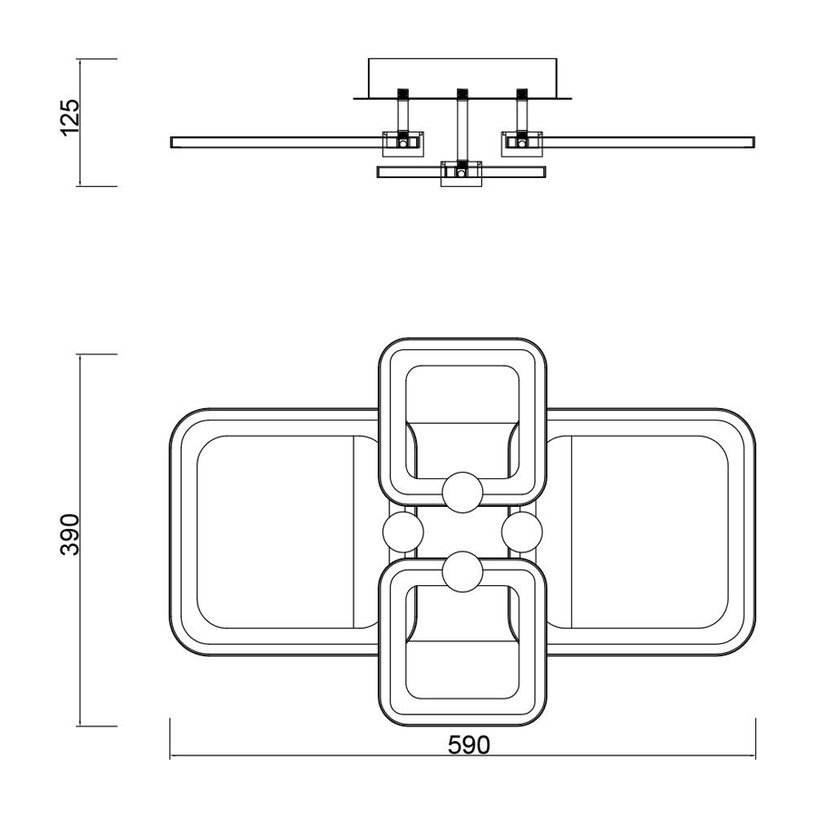 LED ПЛАФОН METRO 74W 4K 5906LM VIVA^ LED ПЛАФОН METRO 74W 4K 5906LM VIVA^
