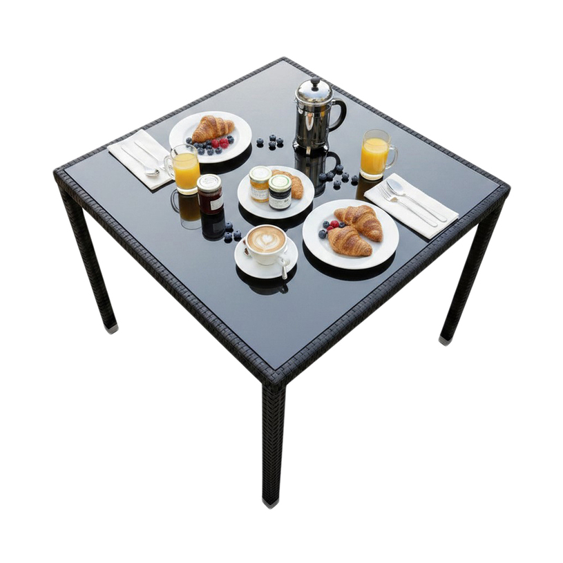 *МАСА PVC РАТАН 90X90X72СМ BLKHD-118 2@ *МАСА PVC РАТАН 90X90X72СМ BLKHD-118 2@