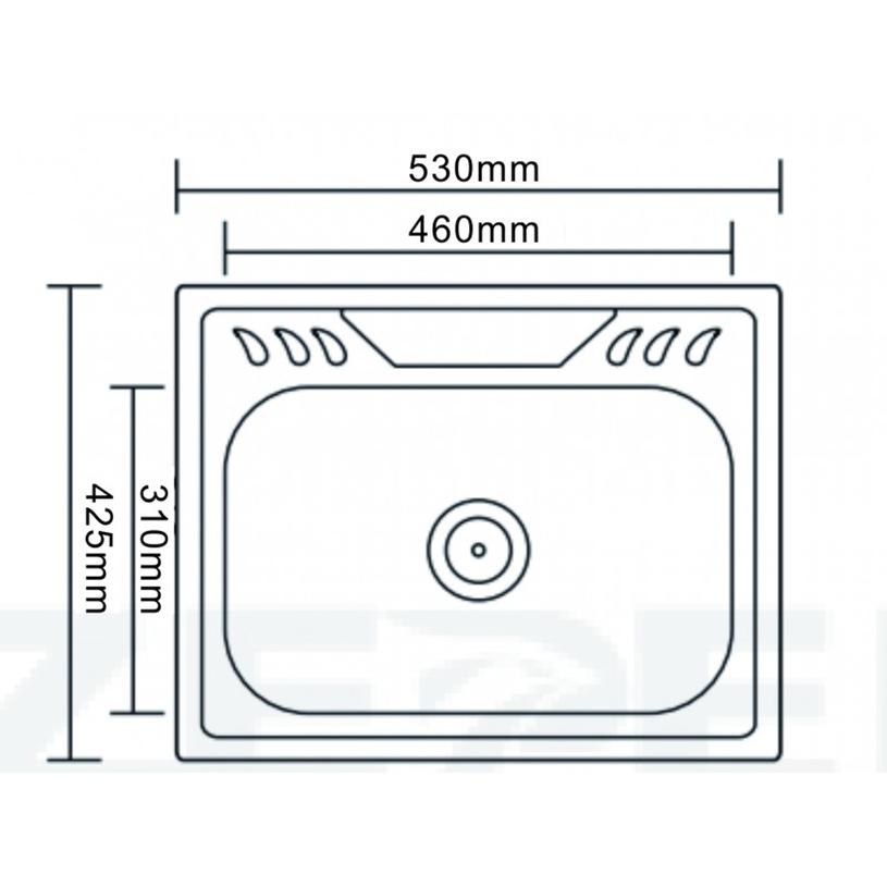 МИВКА АЛПАКА ICK 5443P 50,5Х40,5Х16 СМ. МИВКА АЛПАКА ICK 5443P 50,5Х40,5Х16 СМ.