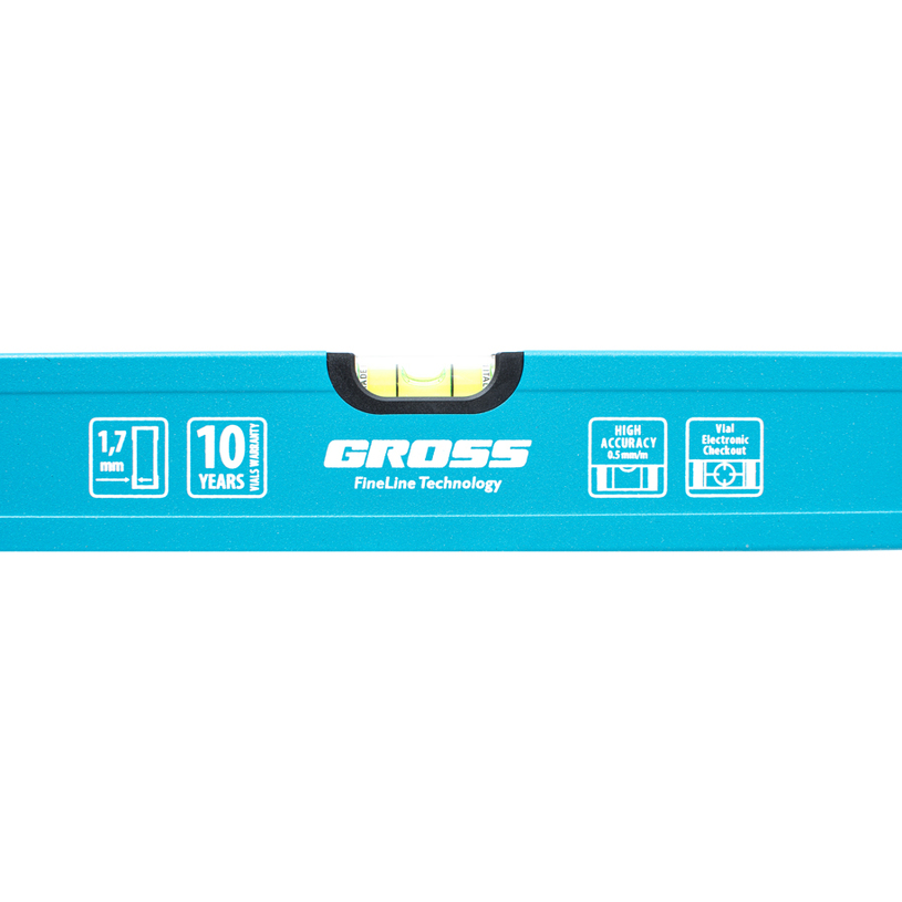 GROSS АЛУМИНИЕВ НИВЕЛИР УСИЛЕН 600ММ 2ММ GROSS АЛУМИНИЕВ НИВЕЛИР УСИЛЕН 600ММ 2ММ