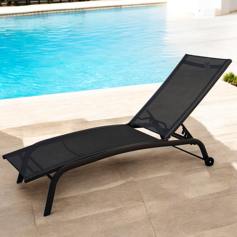 ГРАДИНСКИ ШЕЗЛОНГ 64x189x93cm 4-поз BLK ГРАДИНСКИ ШЕЗЛОНГ 64x189x93cm 4-поз BLK