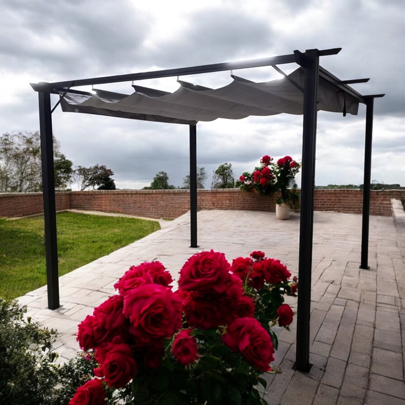 ПЕРГОЛА ОТВАРЯЩА 290х290х215cm HD-8644 ПЕРГОЛА ОТВАРЯЩА 290х290х215cm HD-8644