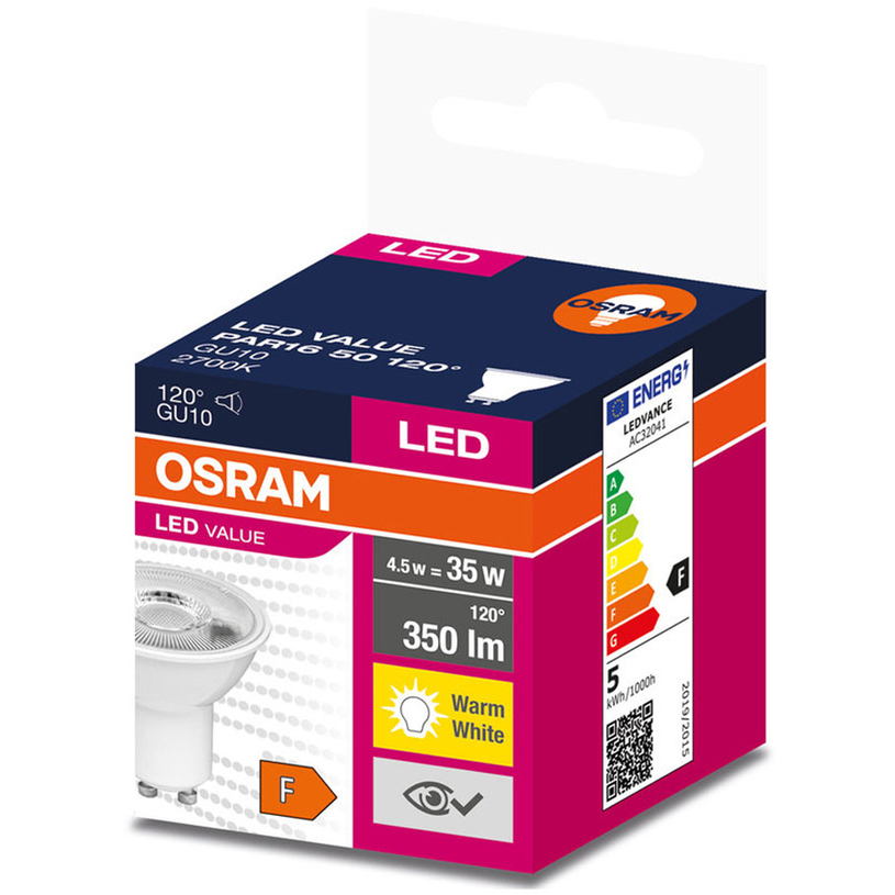 LED КРУШКА GU10 4.5W 27K OSRAM LED КРУШКА GU10 4.5W 27K OSRAM