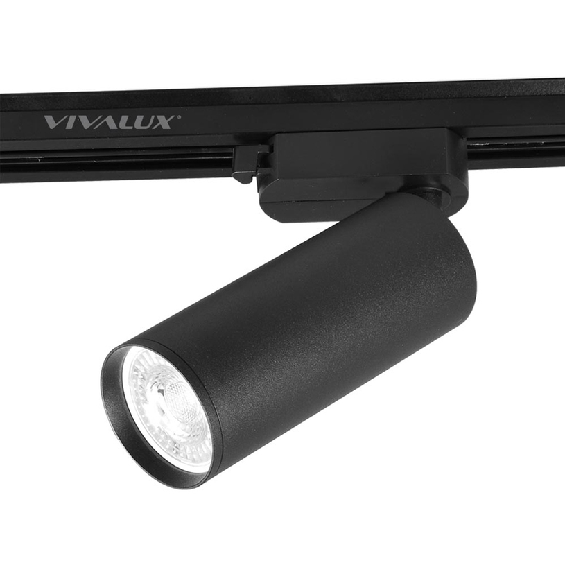 СПОТ ЗА РЕЛСА LUX GU10 13CM ЧЕРЕН VIVA СПОТ ЗА РЕЛСА LUX GU10 13CM ЧЕРЕН VIVA