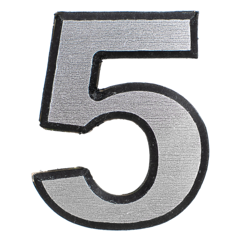 СРЕБРИСТА САМОЗАЛЕПВАЩА ЦИФРА 4 CM "5" СРЕБРИСТА САМОЗАЛЕПВАЩА ЦИФРА 4 CM "5"