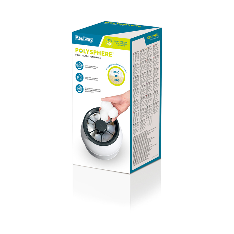 ФИЛТ. ТОПКИ POLYSPHERE 500gr BESTW 58475 ФИЛТ. ТОПКИ POLYSPHERE 500gr BESTW 58475