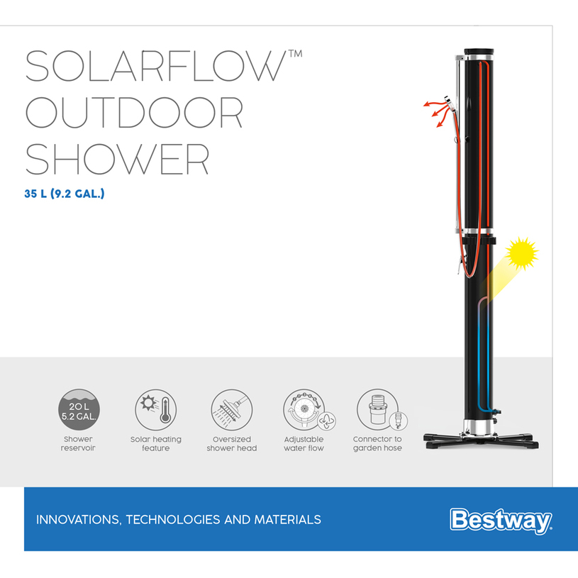 СОЛАРЕН ДУШ 35l H=2.18m BESTWAY 58696 СОЛАРЕН ДУШ 35l H=2.18m BESTWAY 58696