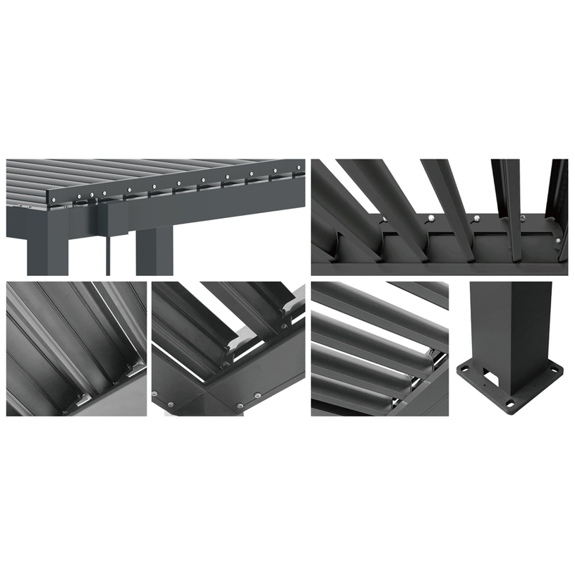 ПЕРГОЛА 300x300x230cm АЛУМ. ПЕРГОЛА 300x300x230cm АЛУМ.